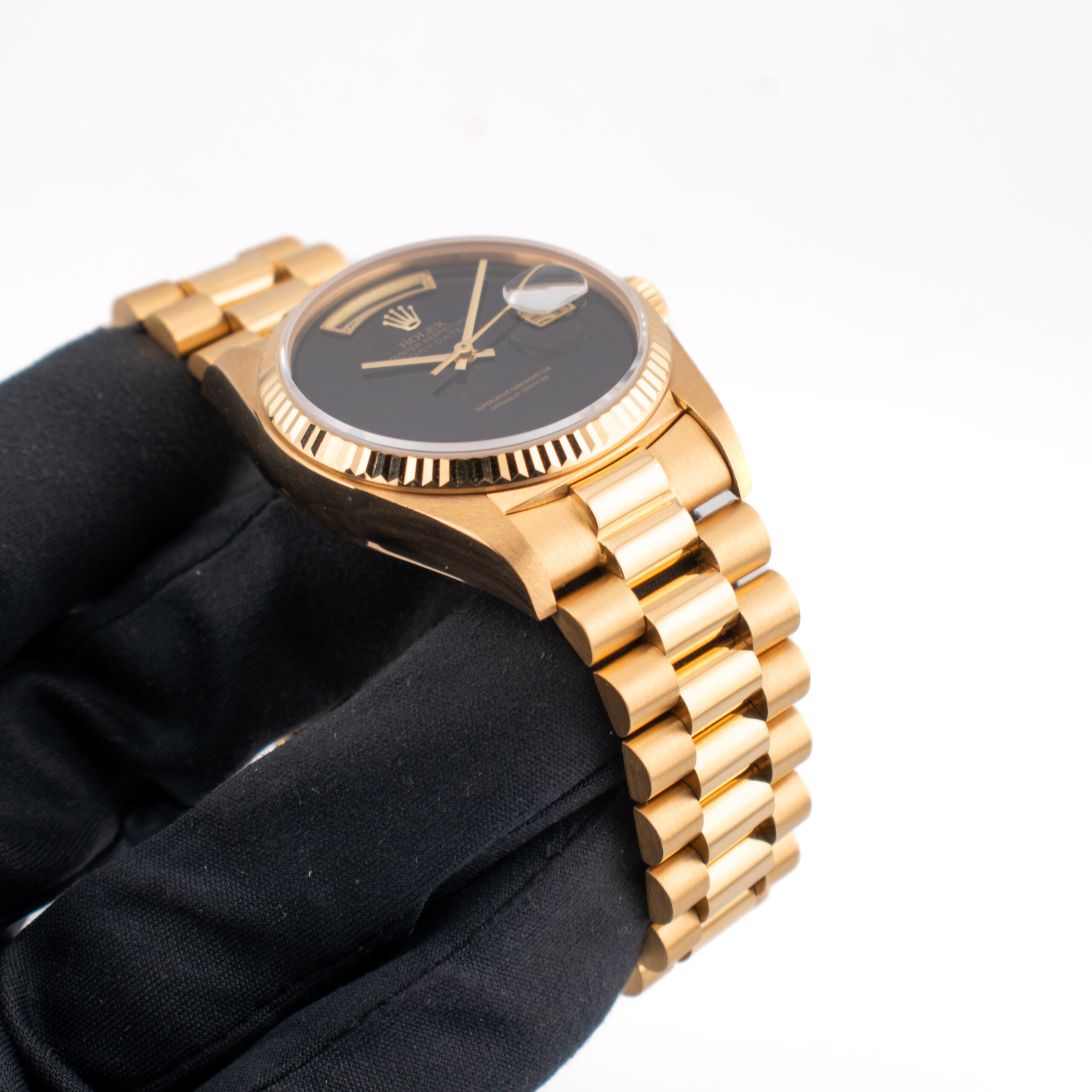 ROLEX DAY-DATE 36 REF. 18038 ONYX DIAL YELLOW GOLD FULL SET - Image 3
