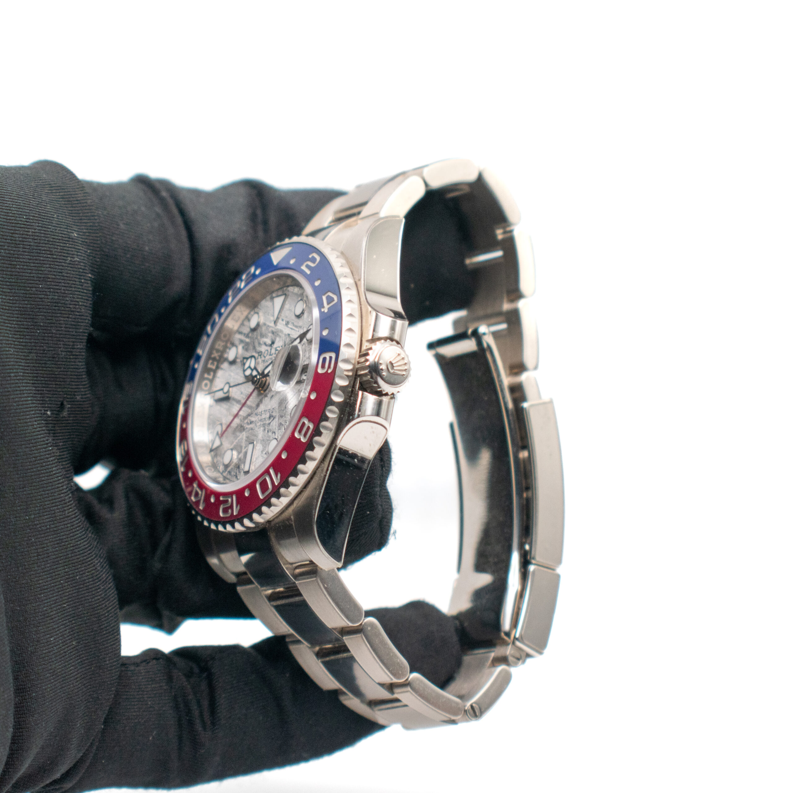 ROLEX GMT-MASTER II PEPSI WHITE GOLD REF. 126719BLRO METEORITE DIAL FULL SET - Image 5