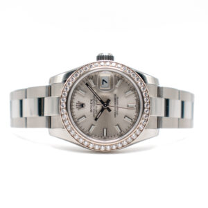 ROLEX LADY-DATEJUST 26 REF. 179384 DIAMOND BEZEL FULL SET