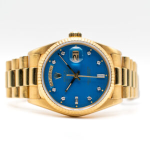 ROLEX DAY-DATE 36 REF. 18038 STELLA DIAL YELLOW GOLD FULL SET