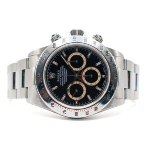 ROLEX DAYTONA ZENITH REF. 16520 PATRIZZI BLACK DIAL