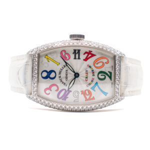 FRANCK MULLER CINTREE CURVEX CRAZY HOURS COLOR DREAMS REF. 5850 CH WHITE GOLD