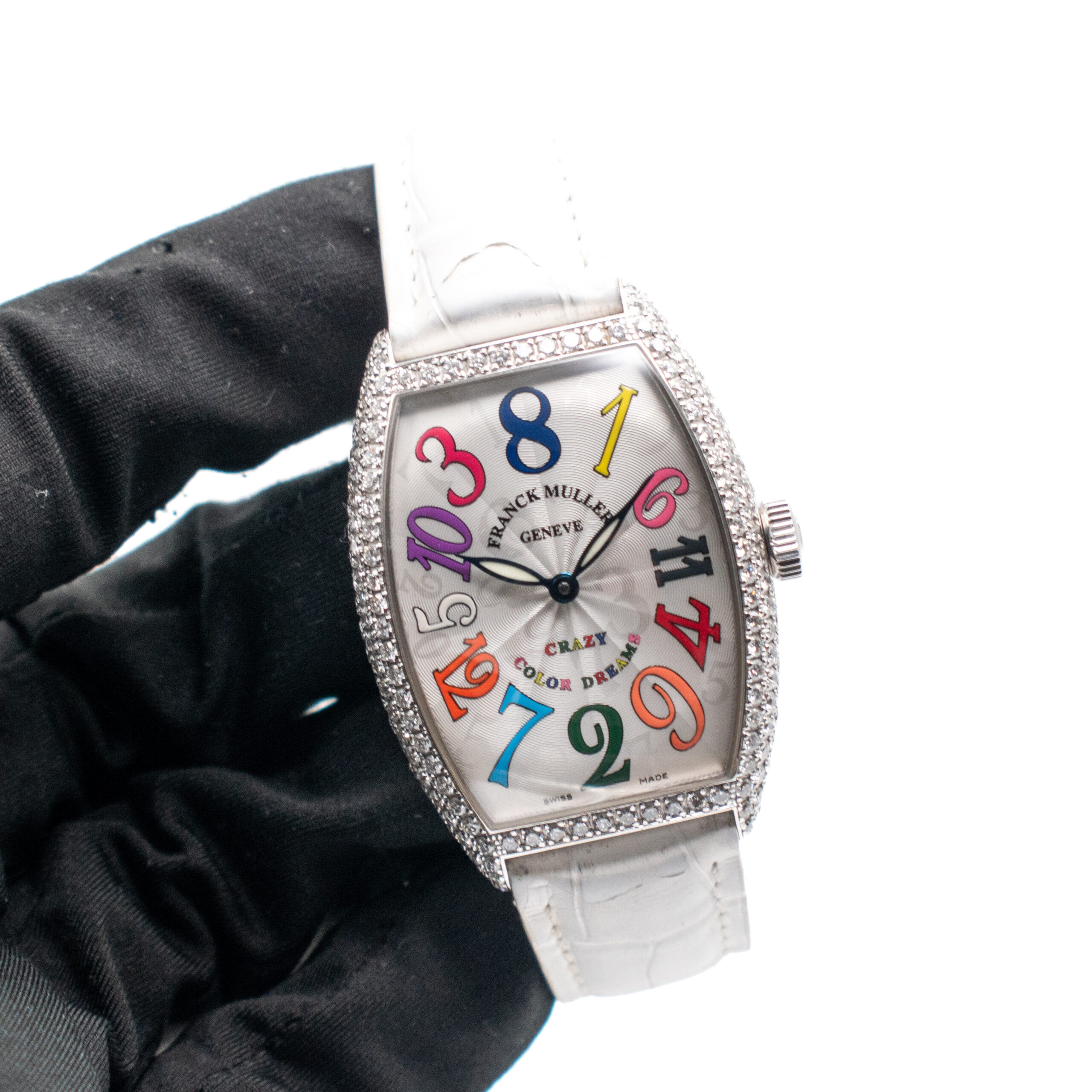 FRANCK MULLER CINTREE CURVEX CRAZY HOURS COLOR DREAMS REF. 5850 CH WHITE GOLD - Image 2