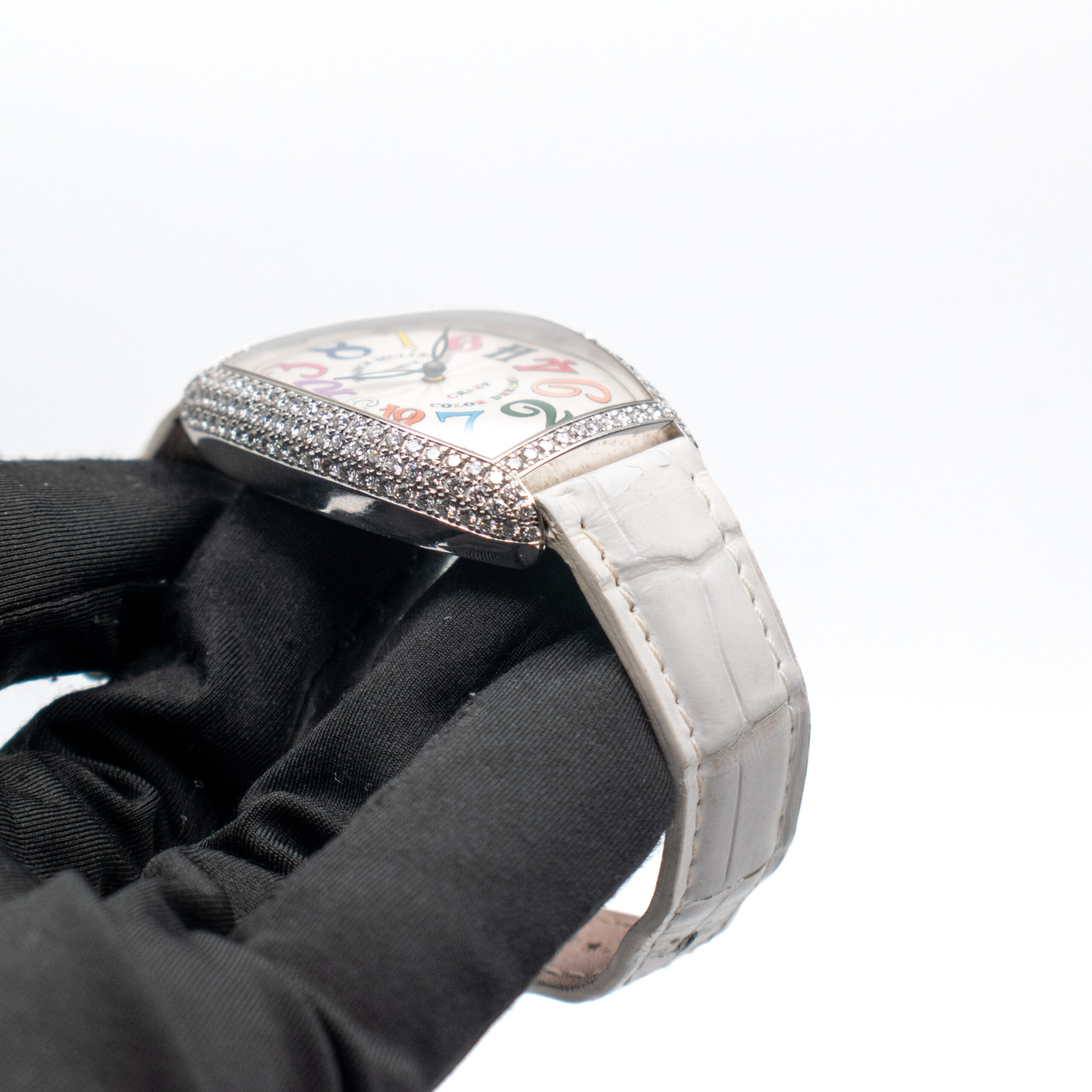 FRANCK MULLER CINTREE CURVEX CRAZY HOURS COLOR DREAMS REF. 5850 CH WHITE GOLD - Image 3