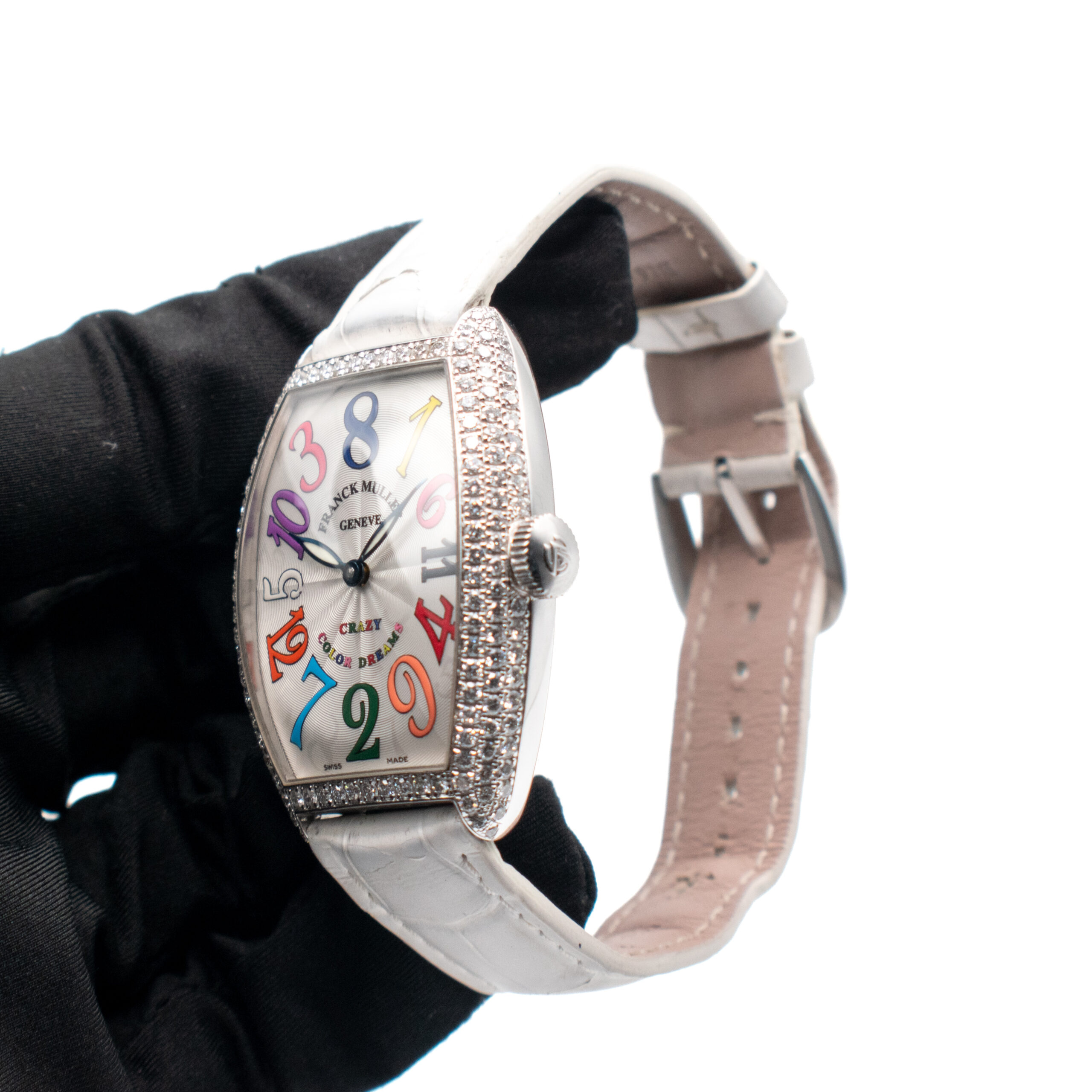 FRANCK MULLER CINTREE CURVEX CRAZY HOURS COLOR DREAMS REF. 5850 CH WHITE GOLD - Image 4