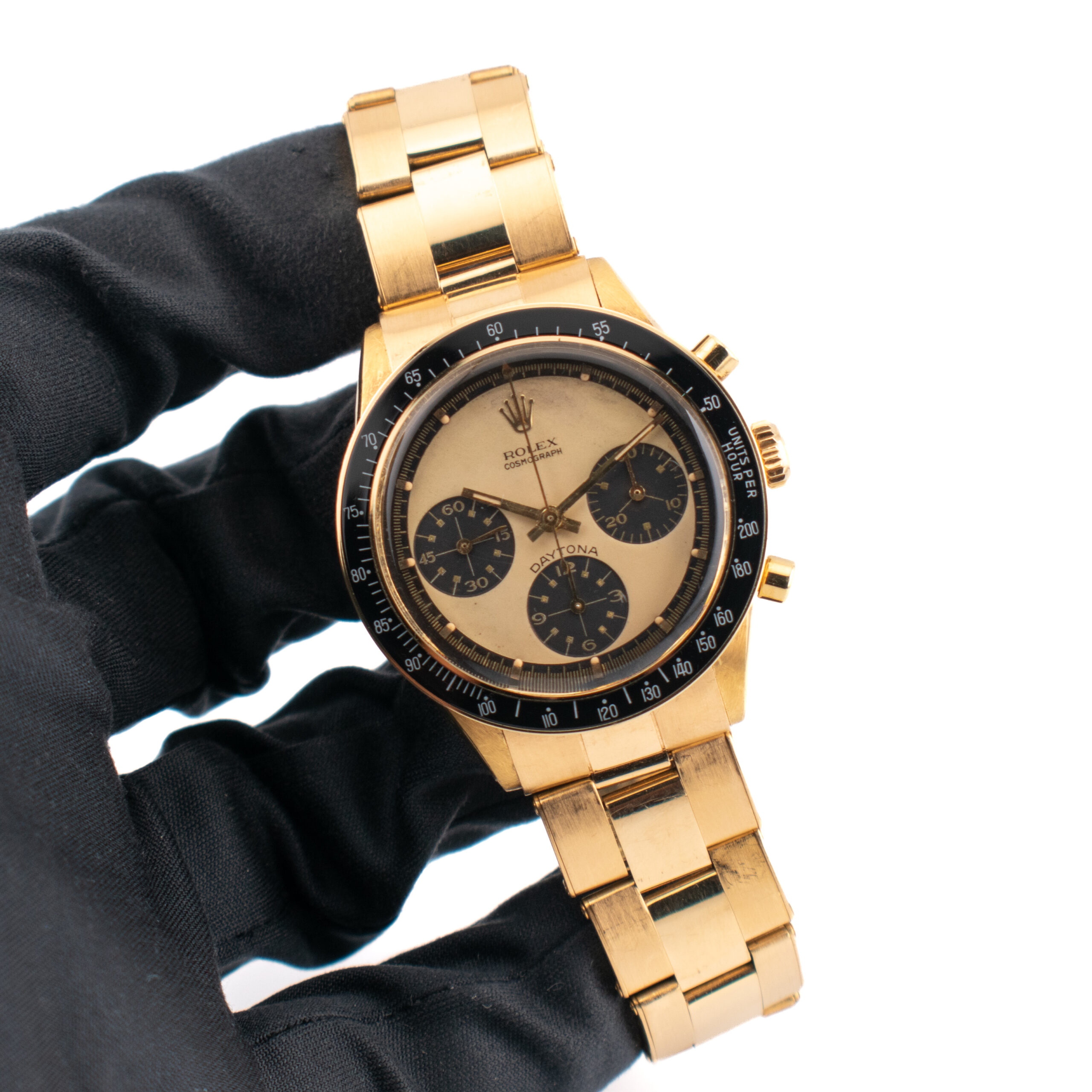 (VINTAGE) ULTRA RARE ROLEX DAYTONA PAUL NEWMAN REF. 6241 YELLOW GOLD 18K FULL SET - Image 2