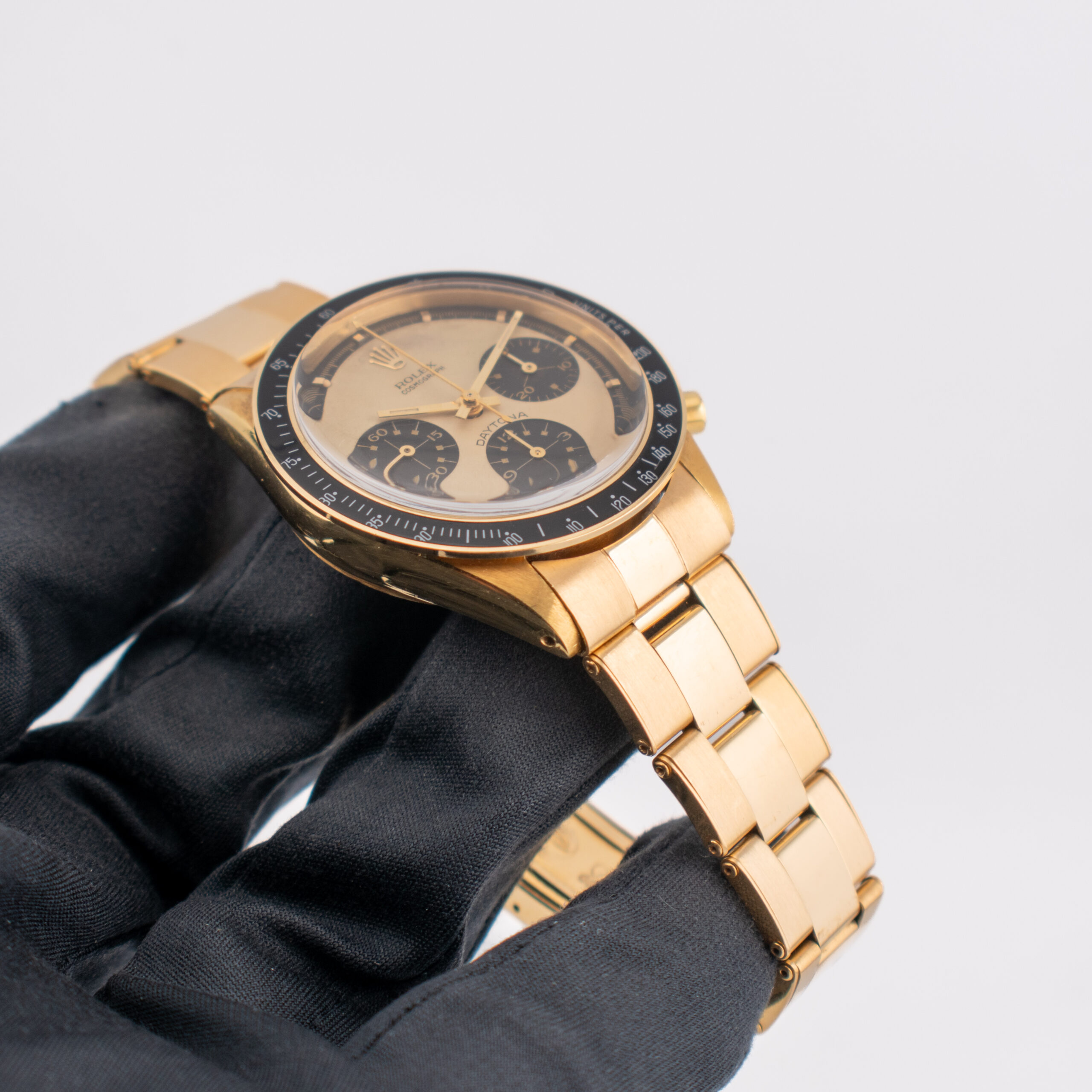 (VINTAGE) ULTRA RARE ROLEX DAYTONA PAUL NEWMAN REF. 6241 YELLOW GOLD 18K FULL SET - Image 3