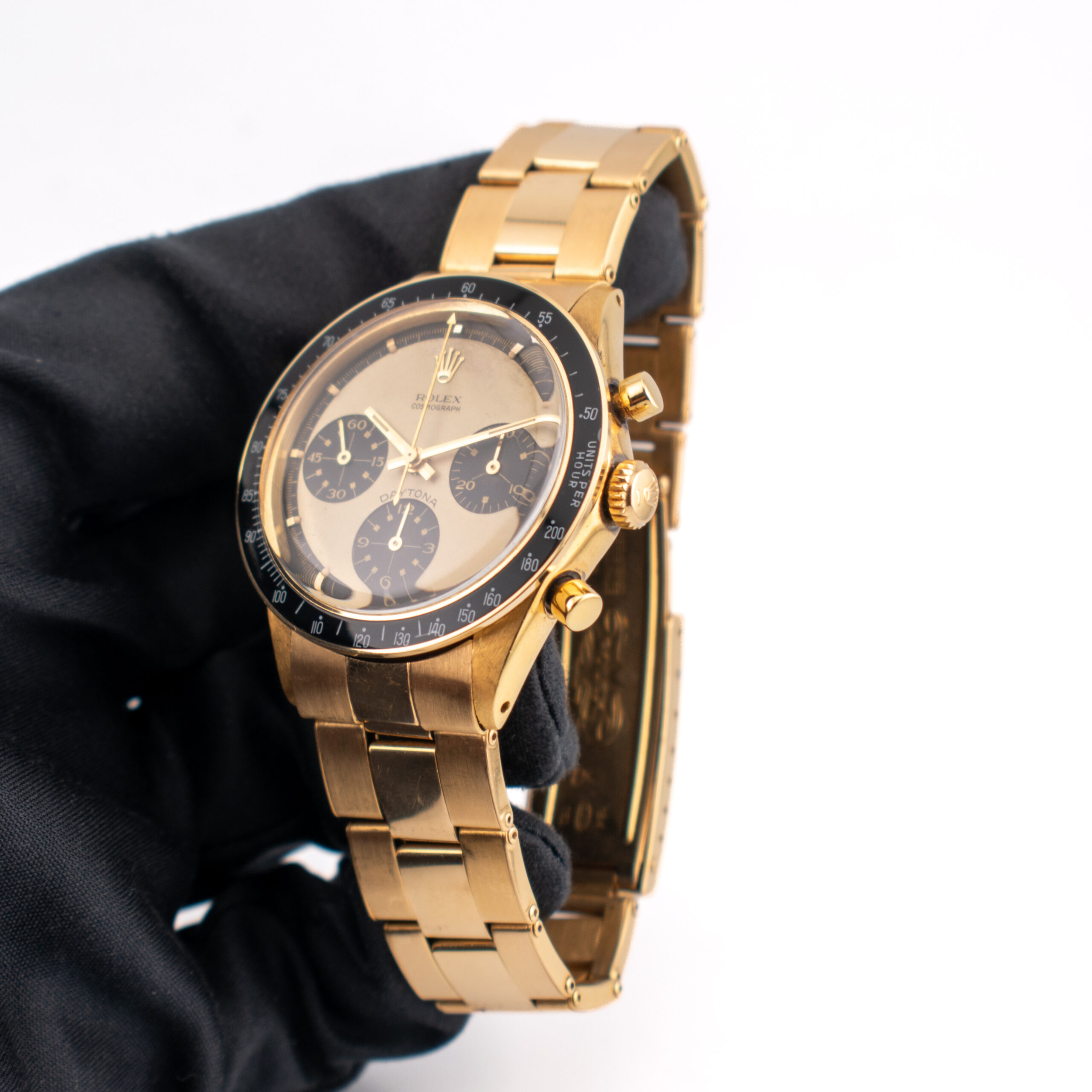 (VINTAGE) ULTRA RARE ROLEX DAYTONA PAUL NEWMAN REF. 6241 YELLOW GOLD 18K FULL SET - Image 4