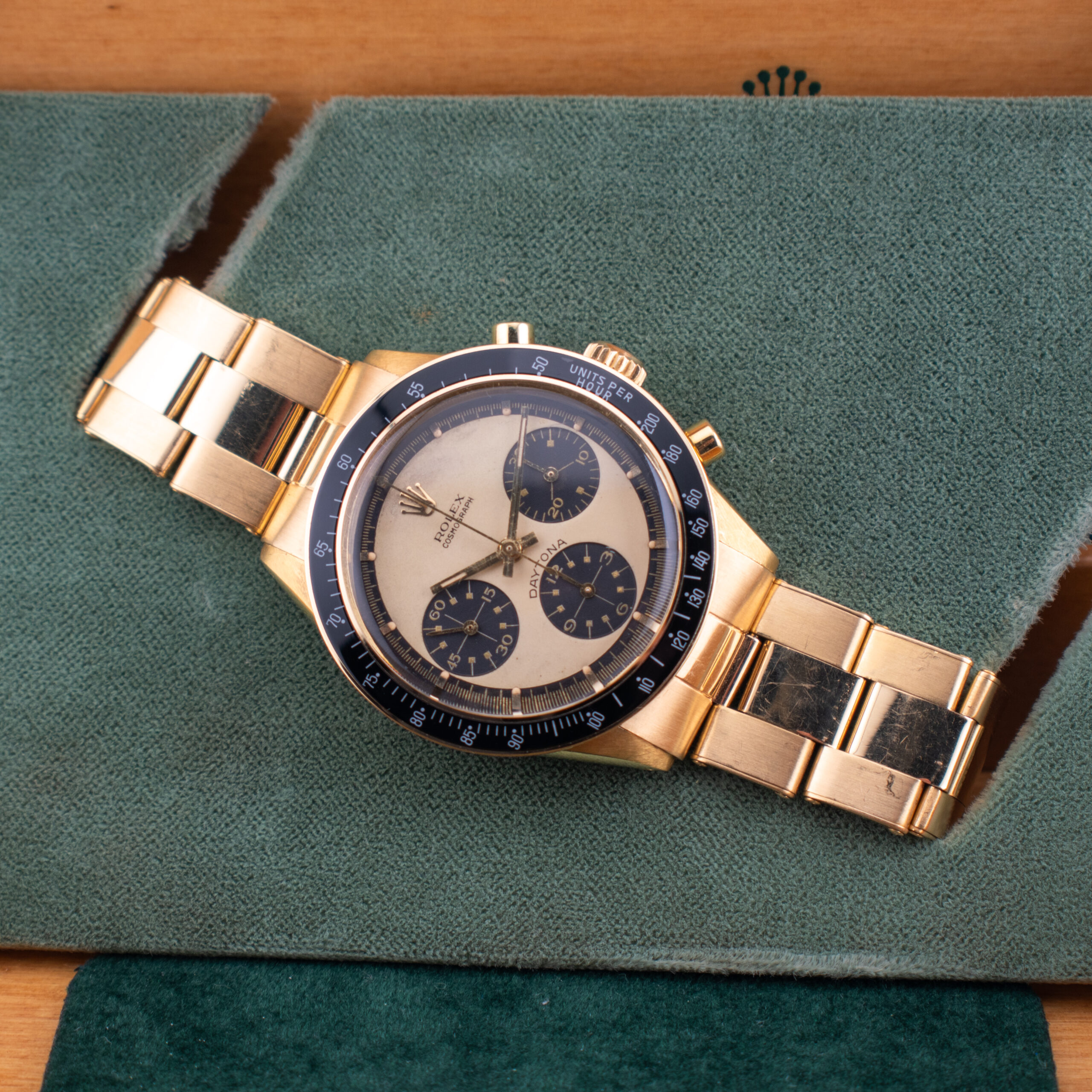 (VINTAGE) ULTRA RARE ROLEX DAYTONA PAUL NEWMAN REF. 6241 YELLOW GOLD 18K FULL SET - Image 7